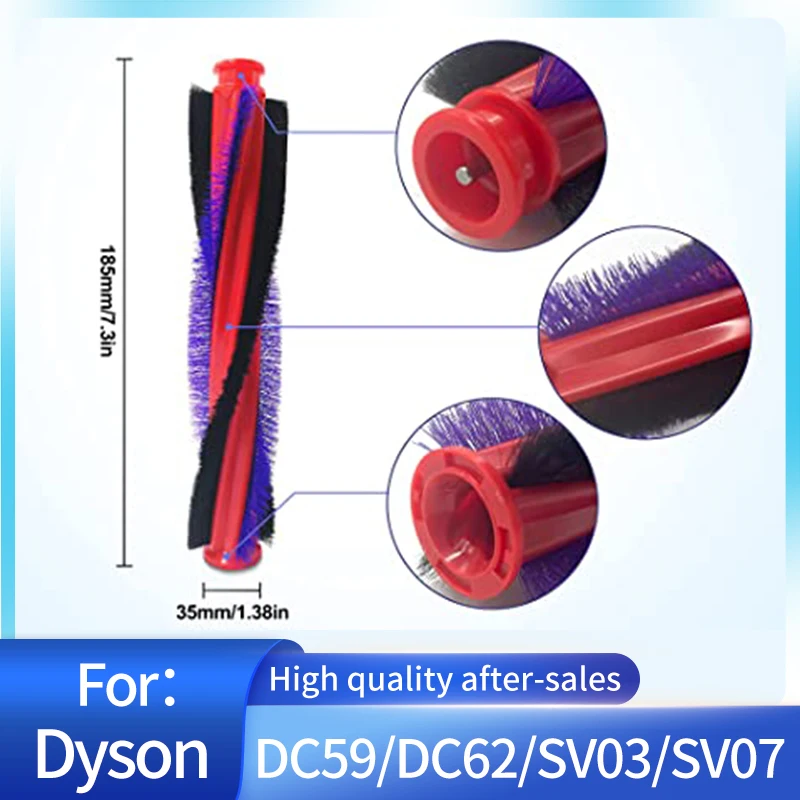 Роликовая щетка 185 мм/963830 дюйма, Деталь № 185-01, совместима с эксклюзивными пылесосами Dyson V6 Slim Dyson v6 (мм/дюйма)
Роликовая щетка 185 мм/963830 дюйма, Деталь № 185-01, совместима с эксклюзивными пылесосами Dyson V6 Slim Dyson v6 (мм/дюйма)
