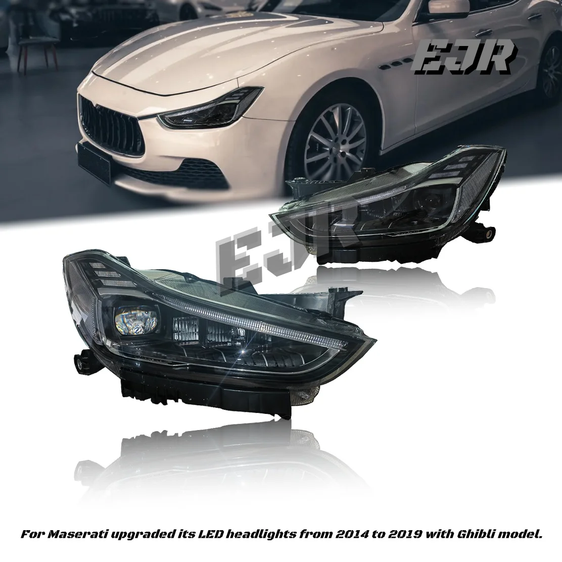 For Maserati upgraded its LED headlights from 2014 to 2022 with Ghibli model New headlights - plug and play
For Maserati upgraded its LED headlights from 2014 to 2022 with Ghibli model New headlights - plug and play