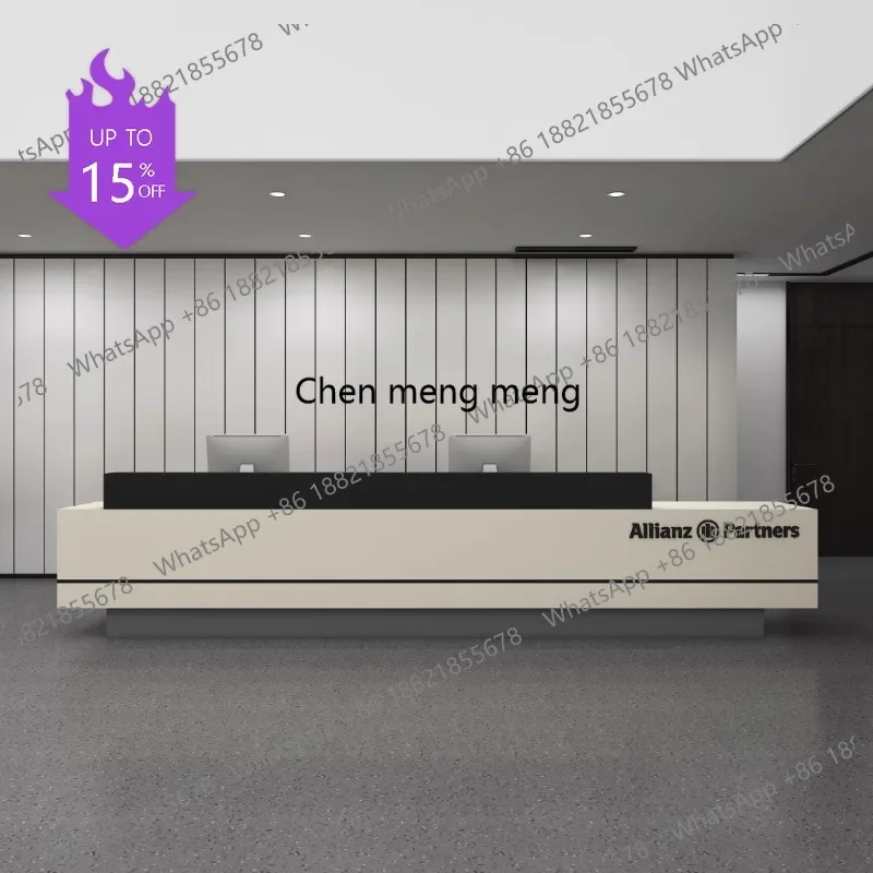 Elegant Modern Reception Desks Quality Design Two People Business Reception Desks Commericial Sales Scrivania Office Furniture01
Elegant Modern Reception Desks Quality Design Two People Business Reception Desks Commericial Sales Scrivania Office Furniture01