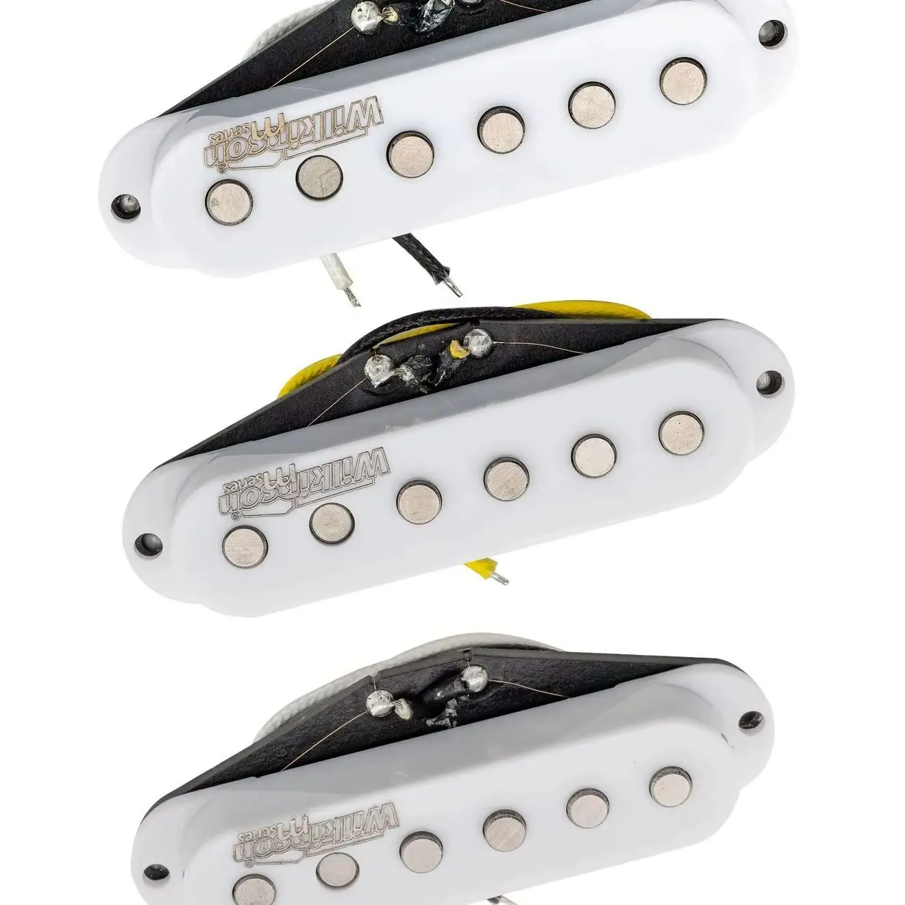 Wilkinson White Vintage Tone Alnico 5 Single Coil Pickup Set For Strat ST Guitar
Wilkinson White Vintage Tone Alnico 5 Single Coil Pickup Set For Strat ST Guitar