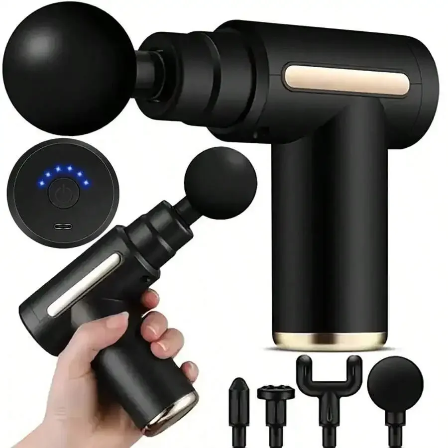 Convenient Electric Massage Gun, Handheld Fascia Massager, USB Rechargeable Lithium Battery 1200mAh, Ultra Quiet Brushless Motor
Convenient Electric Massage Gun, Handheld Fascia Massager, USB Rechargeable Lithium Battery 1200mAh, Ultra Quiet Brushless Motor