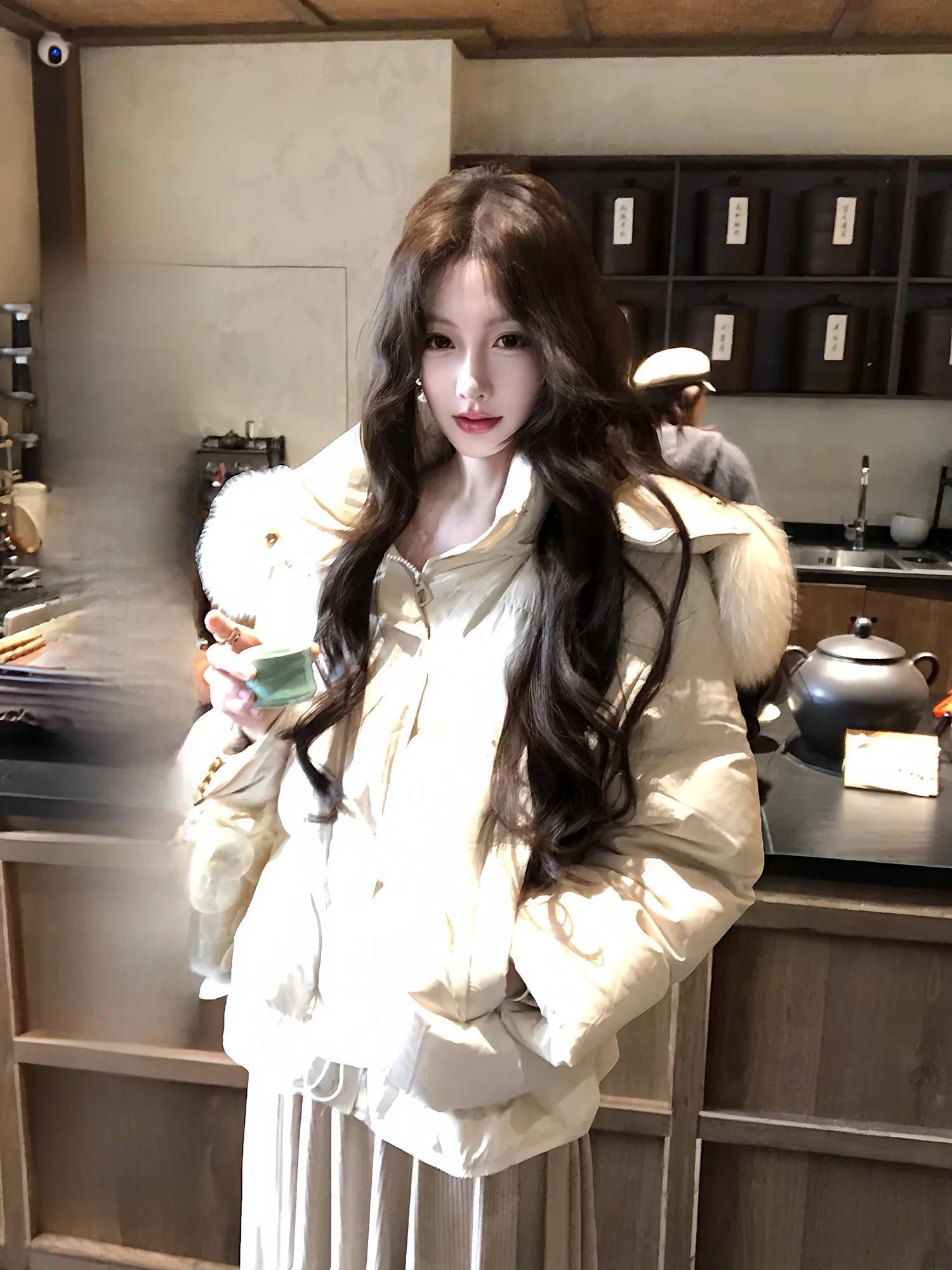 Cisas New Arrival ort Sle Du down Jaet Fur Collar Korean Sle Warmth Thiened Zipper Closure Women's Coat
Cisas New Arrival ort Sle Du down Jaet Fur Collar Korean Sle Warmth Thiened Zipper Closure Women's Coat