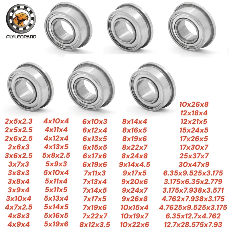 10pcs MF104ZZ 4x10x4mm Miniature Flange Bearing MF105ZZ MF106ZZ MF115ZZ MF117ZZ MF126ZZ MF128ZZ Metal Shielded Flanged Bearings
10pcs MF104ZZ 4x10x4mm Miniature Flange Bearing MF105ZZ MF106ZZ MF115ZZ MF117ZZ MF126ZZ MF128ZZ Metal Shielded Flanged Bearings
