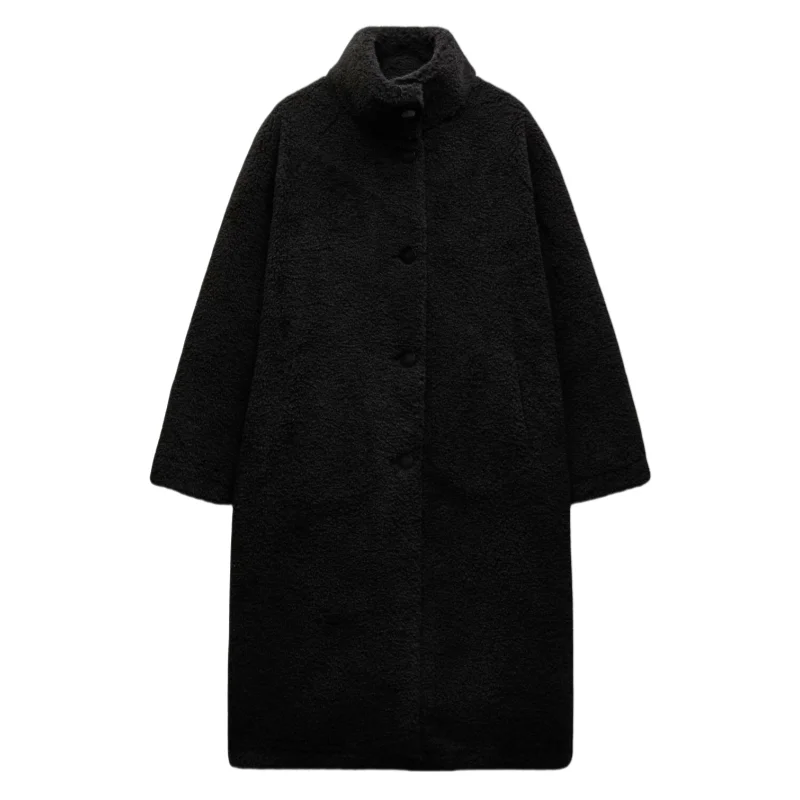 ZARF2024 autumn and winter new women's high-end loose fleece long-sleeved stand-up collar temperament coat jacket
ZARF2024 autumn and winter new women's high-end loose fleece long-sleeved stand-up collar temperament coat jacket