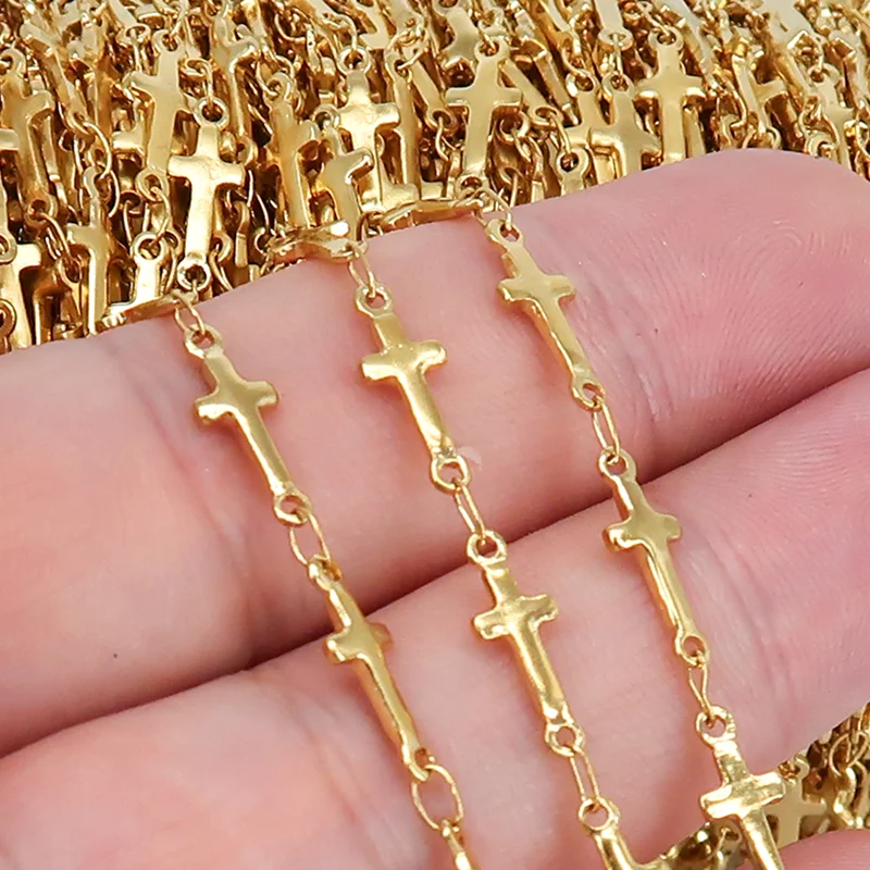 10 Feet Cross Link Chain Stainless Steel Bulk Chain for Jewelry Making Tarnish Free Gold Color Stainless Steel Chain by Length
10 Feet Cross Link Chain Stainless Steel Bulk Chain for Jewelry Making Tarnish Free Gold Color Stainless Steel Chain by Length