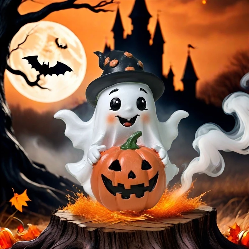 Halloween Confusion Cute Ghost Pumpkin Courtyard Home Party Decoration Statue Gifts Resin Carving Christmas Birthday Gifts New
Halloween Confusion Cute Ghost Pumpkin Courtyard Home Party Decoration Statue Gifts Resin Carving Christmas Birthday Gifts New