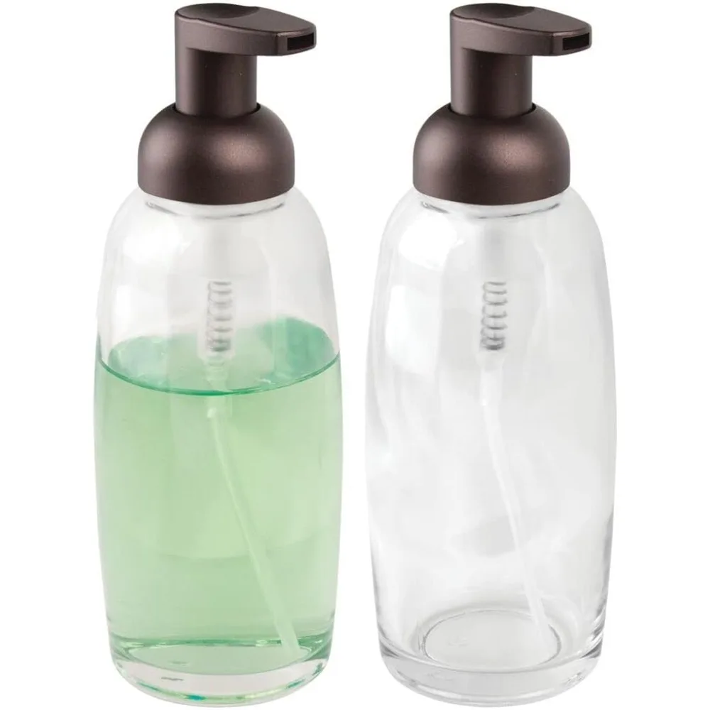 Refillable Glass Foam Hand Wash Dispenser - Foam Soap Pump Bathroom Countertop Bottle Container
Refillable Glass Foam Hand Wash Dispenser - Foam Soap Pump Bathroom Countertop Bottle Container
