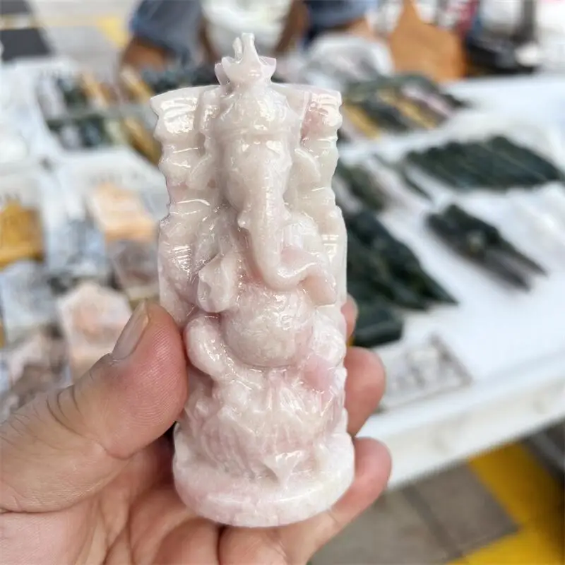 Natural Pink Opal Ganesha Carving Statue Reiki Healing Fengshui Crafts Home Office Decoration Gifts 1PCS
Natural Pink Opal Ganesha Carving Statue Reiki Healing Fengshui Crafts Home Office Decoration Gifts 1PCS