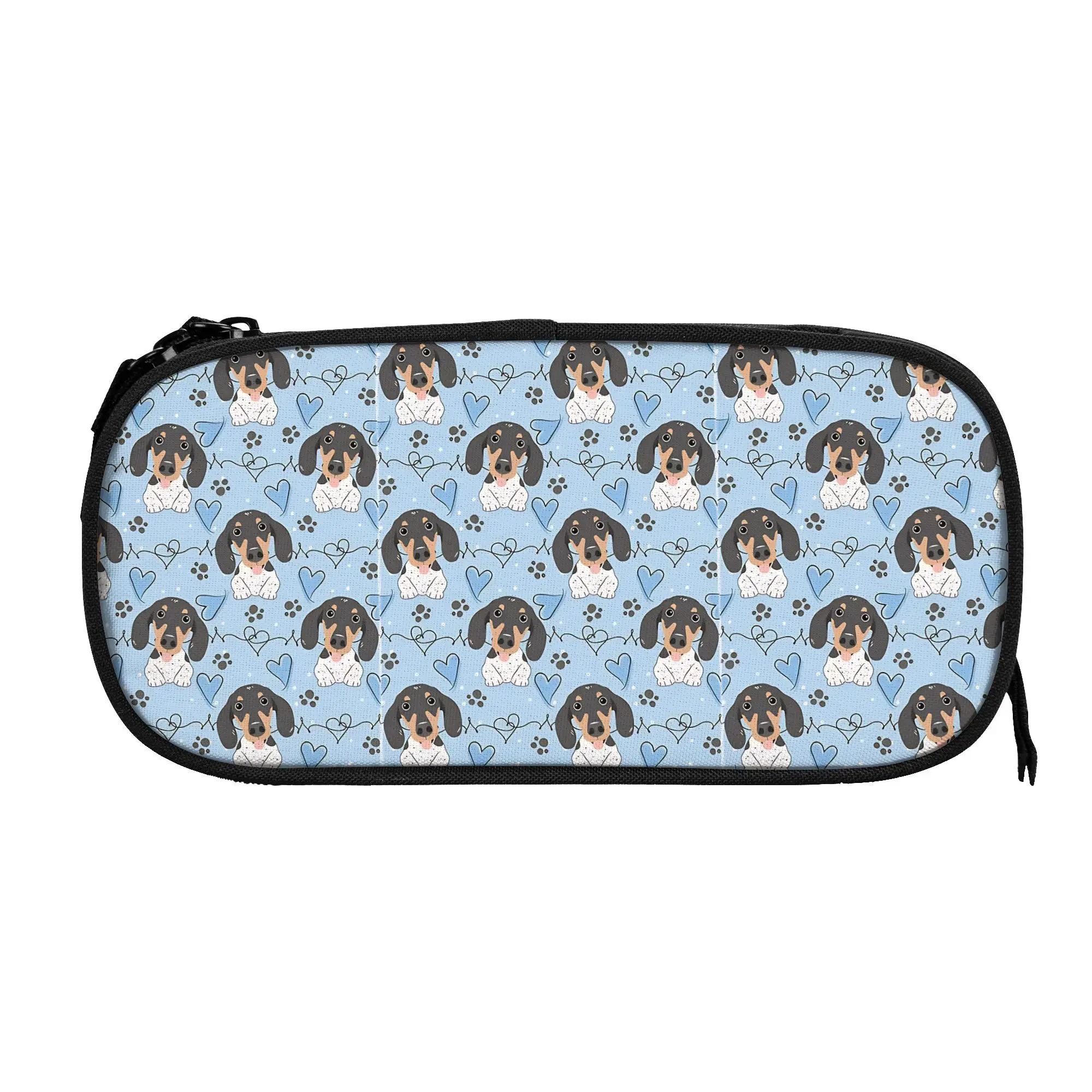 1 piece Lightweight LOVE White Black Tan Piebald Sausage Dog Pencil Case Boys Pen Bag Dachshunds School Pencil Pouch
1 piece Lightweight LOVE White Black Tan Piebald Sausage Dog Pencil Case Boys Pen Bag Dachshunds School Pencil Pouch