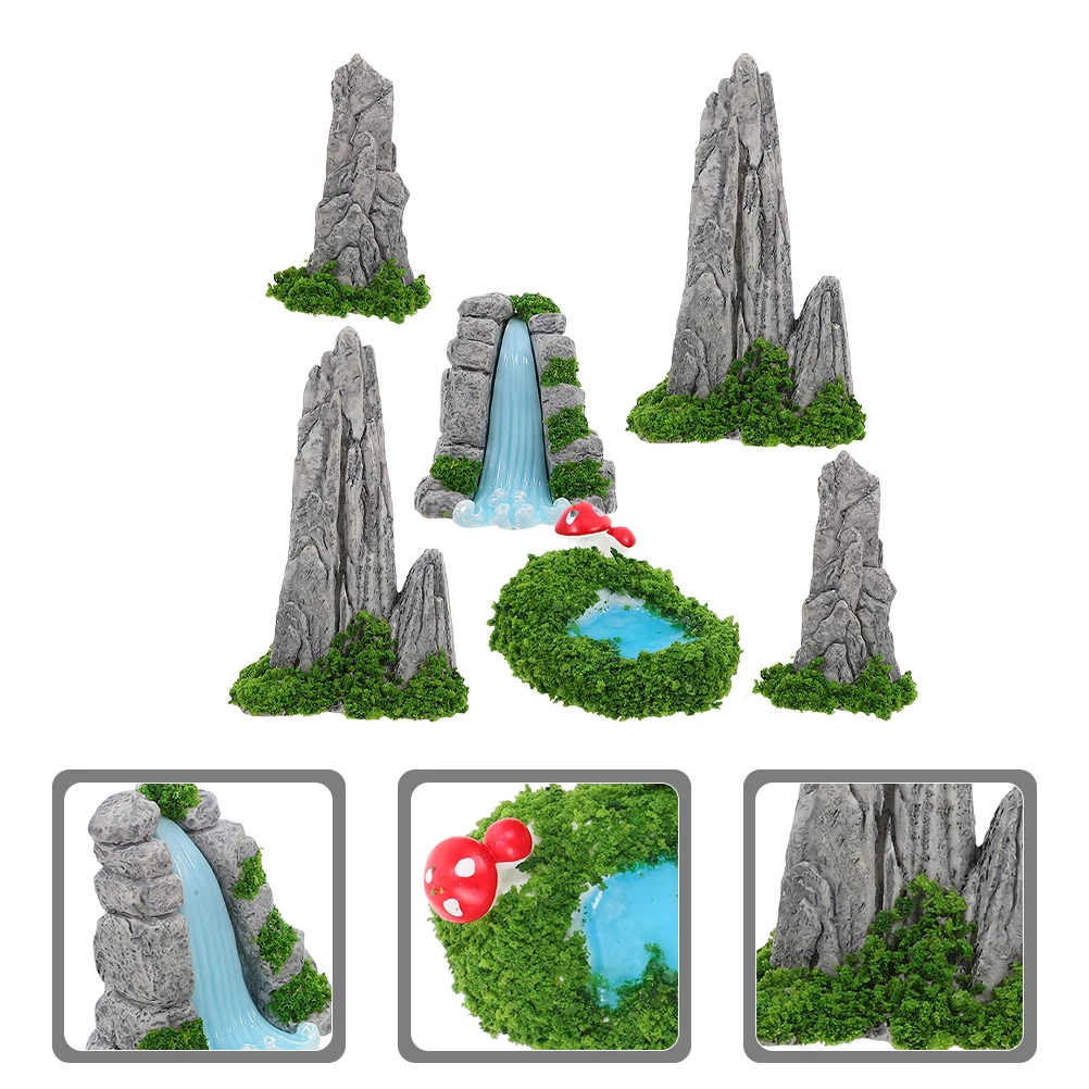 1 set 1 Set Resin Mini Landscape Ornament Miniature Garden Pond Micro Waterfall Craft Decor For Room Living Space Diy Garden
1 set 1 Set Resin Mini Landscape Ornament Miniature Garden Pond Micro Waterfall Craft Decor For Room Living Space Diy Garden