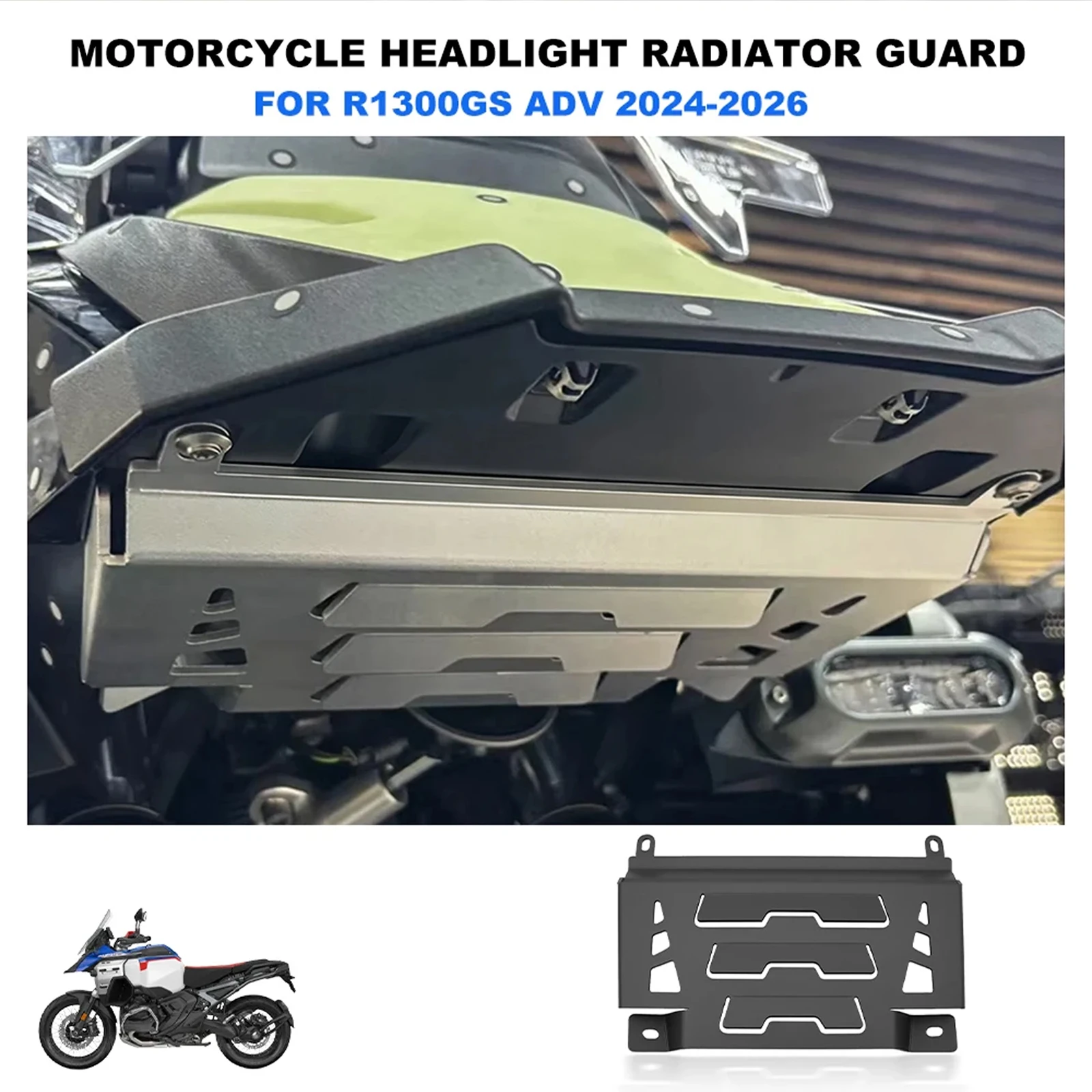 For BMW R1300GS ADV 2024 R1300GSA 2025 2026 R1300 GS Headlight Guard Radiator Cover New Motorcycles Protector Cooler Grill cover
For BMW R1300GS ADV 2024 R1300GSA 2025 2026 R1300 GS Headlight Guard Radiator Cover New Motorcycles Protector Cooler Grill cover