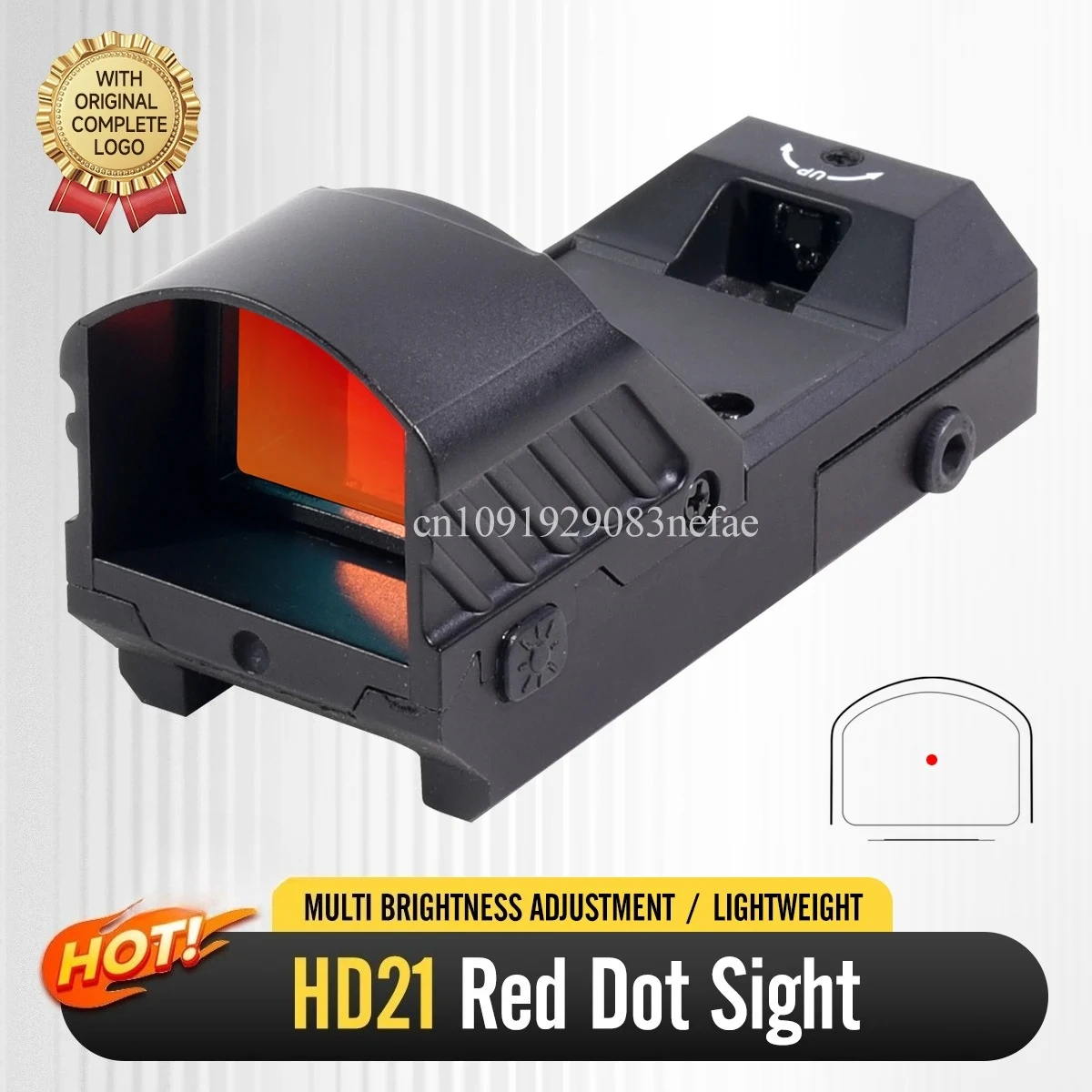 Tactical HD21 Red Dots Sights 1x28x25 Hunting Optics Light Weight Scope 11 Brightness Adjustable for 20mm Mount
Tactical HD21 Red Dots Sights 1x28x25 Hunting Optics Light Weight Scope 11 Brightness Adjustable for 20mm Mount