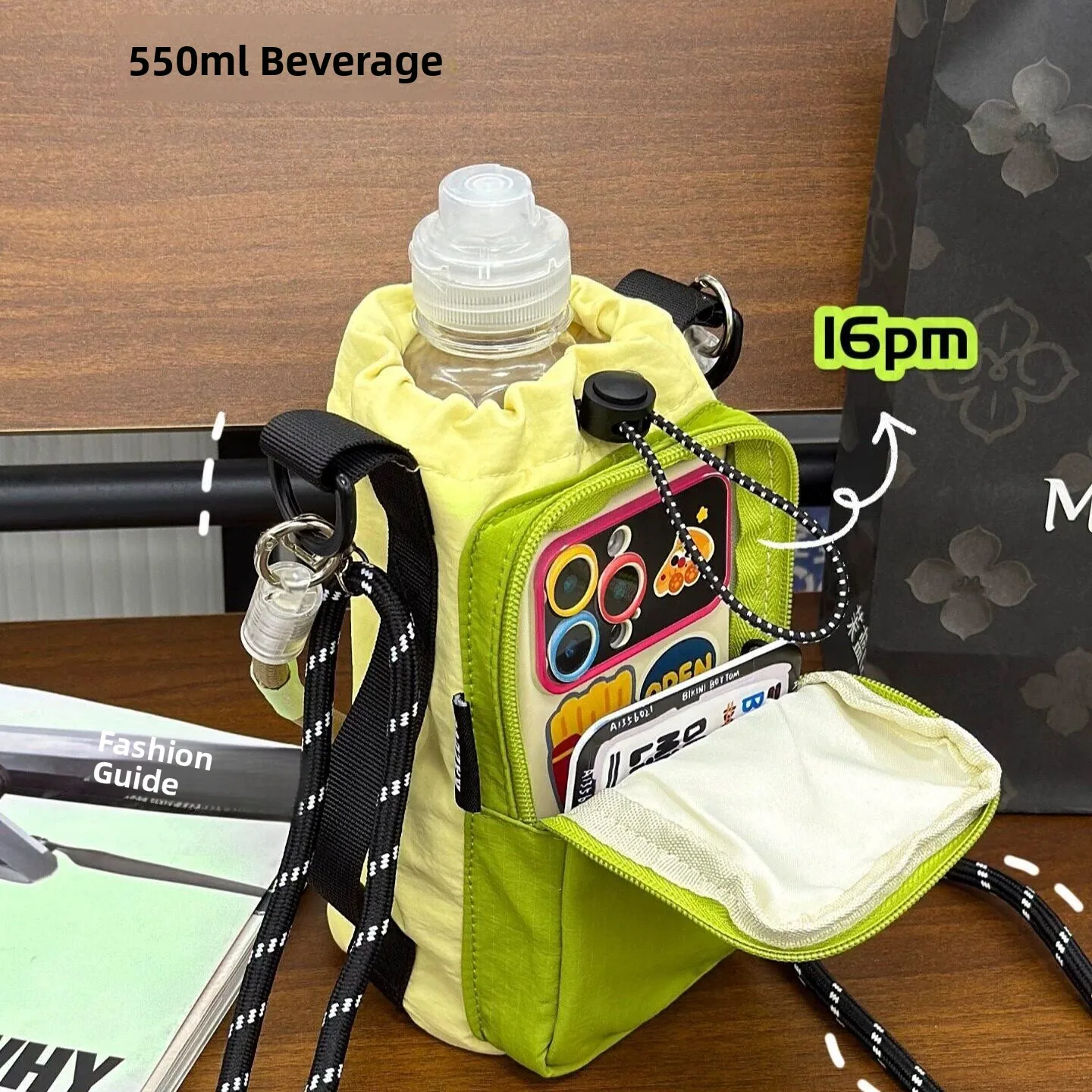 Cute Water Bottle Bag Outdoor Sports Phone Bag Korean Ins Design Student Versatile Single Shoulder Crossbody Bag
Cute Water Bottle Bag Outdoor Sports Phone Bag Korean Ins Design Student Versatile Single Shoulder Crossbody Bag