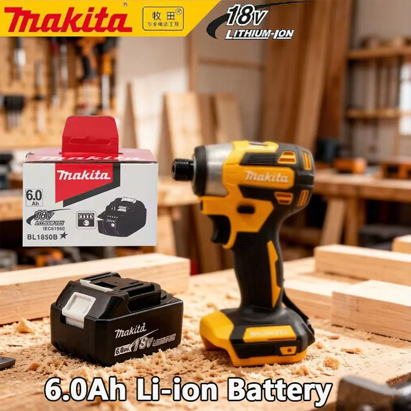 6.0Ah Makita 18V battery for DTD173 cordless impact driver 180N. m brushless drill screwdriver multifunctional household tool
6.0Ah Makita 18V battery for DTD173 cordless impact driver 180N. m brushless drill screwdriver multifunctional household tool