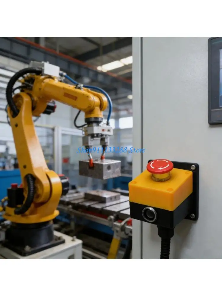 G88D Waterproof Emergency Stop Switches Box Stop Button Enclosure Easy to Use for Industrial Machinery & Robot Safety Control