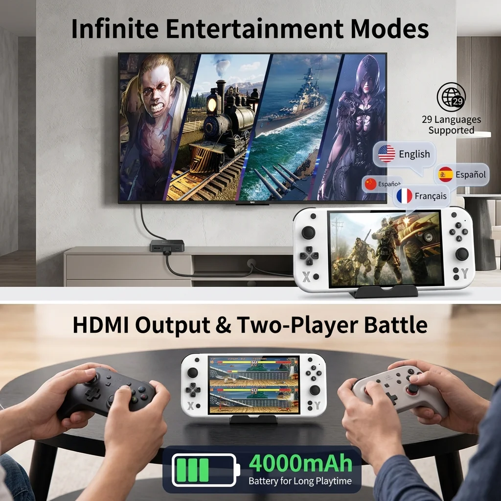 G90 Portable Handheld Game Console Large Screen High Definition Retro Arcade Nostalgic TV Home Gaming Device
G90 Portable Handheld Game Console Large Screen High Definition Retro Arcade Nostalgic TV Home Gaming Device