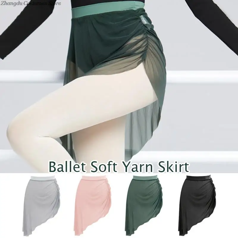 Women Ballet Skirts Side Folded Irregular Dance Skirts Elastic Waist Practice Dancing Dress Chiffon Nylon Ballerina Tulle Skirts
Women Ballet Skirts Side Folded Irregular Dance Skirts Elastic Waist Practice Dancing Dress Chiffon Nylon Ballerina Tulle Skirts