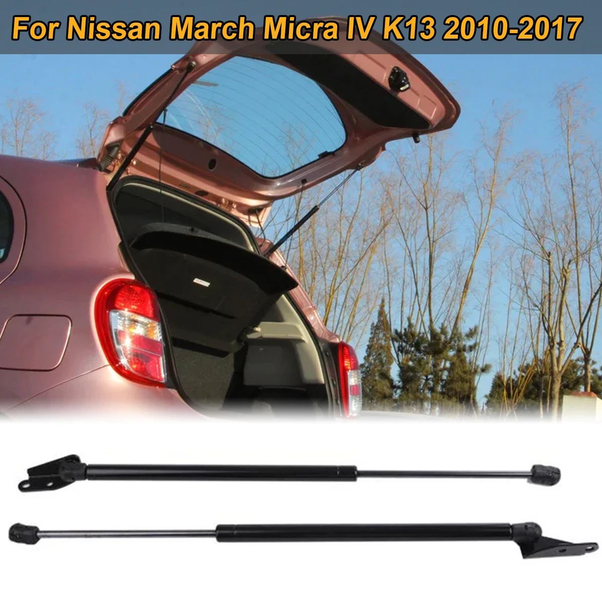 For Nissan March Micra IV K13 2010-2017 Hatchback Rear Trunk Tailgate Gas Spring Shock Strut Bars 90451-1HM0A Car Accessories
For Nissan March Micra IV K13 2010-2017 Hatchback Rear Trunk Tailgate Gas Spring Shock Strut Bars 90451-1HM0A Car Accessories
