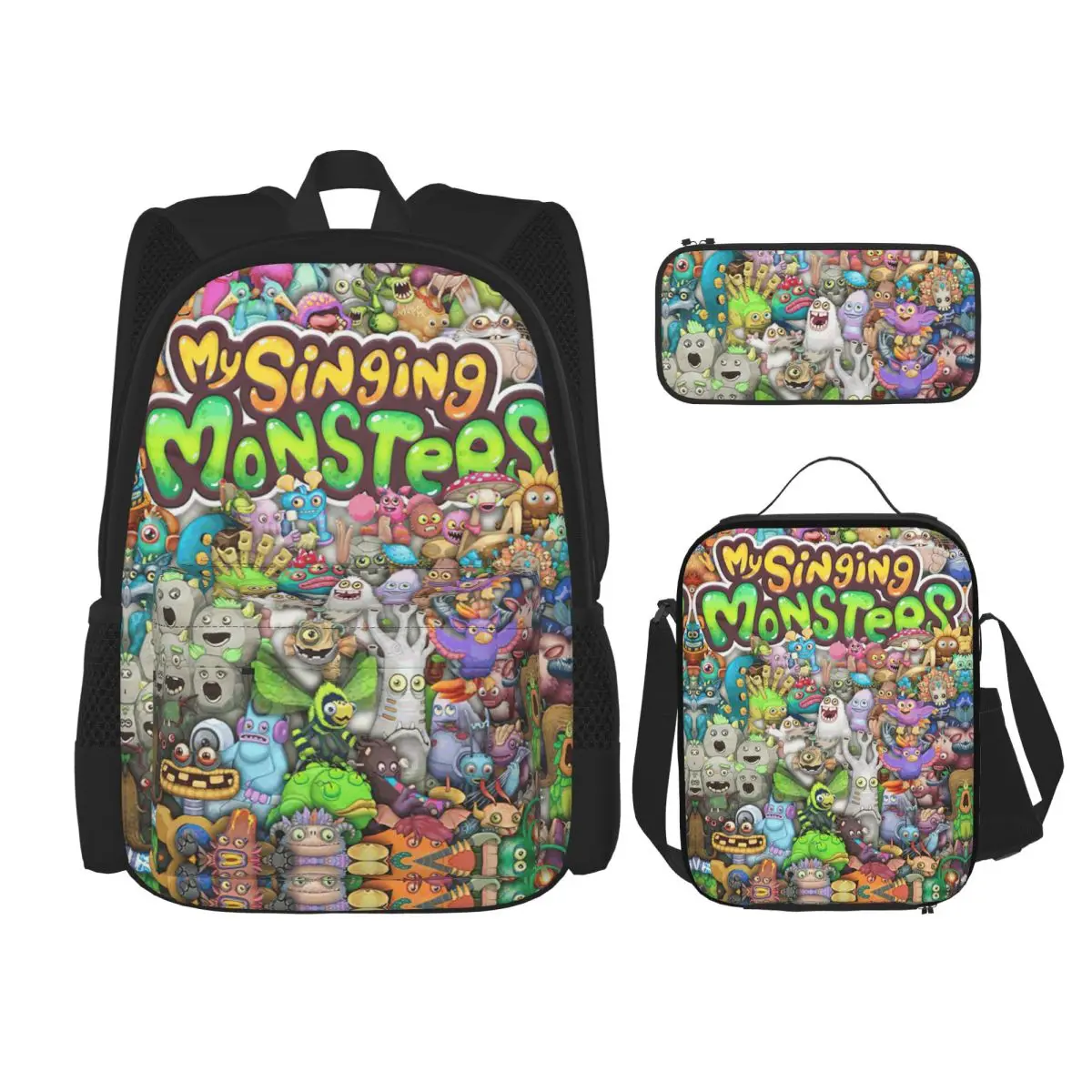 My Singing Monsters Collage Game 3pecs/set Backpack for Boys Girls Cartoon Laptop Computer Daypack Lunch bag Pencil Case
My Singing Monsters Collage Game 3pecs/set Backpack for Boys Girls Cartoon Laptop Computer Daypack Lunch bag Pencil Case