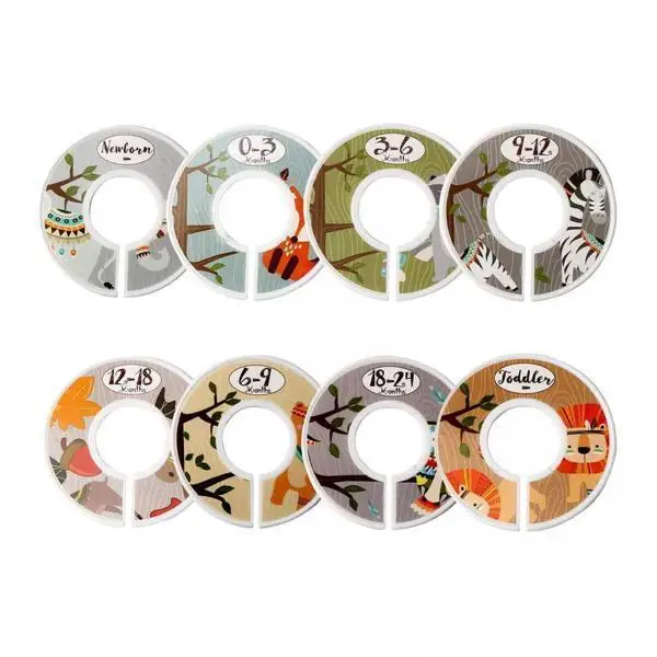 Baby Clothes Closet Divider Rings Plastic Round Hanger Organizer for Nursery Wardrobe Sorting
Baby Clothes Closet Divider Rings Plastic Round Hanger Organizer for Nursery Wardrobe Sorting