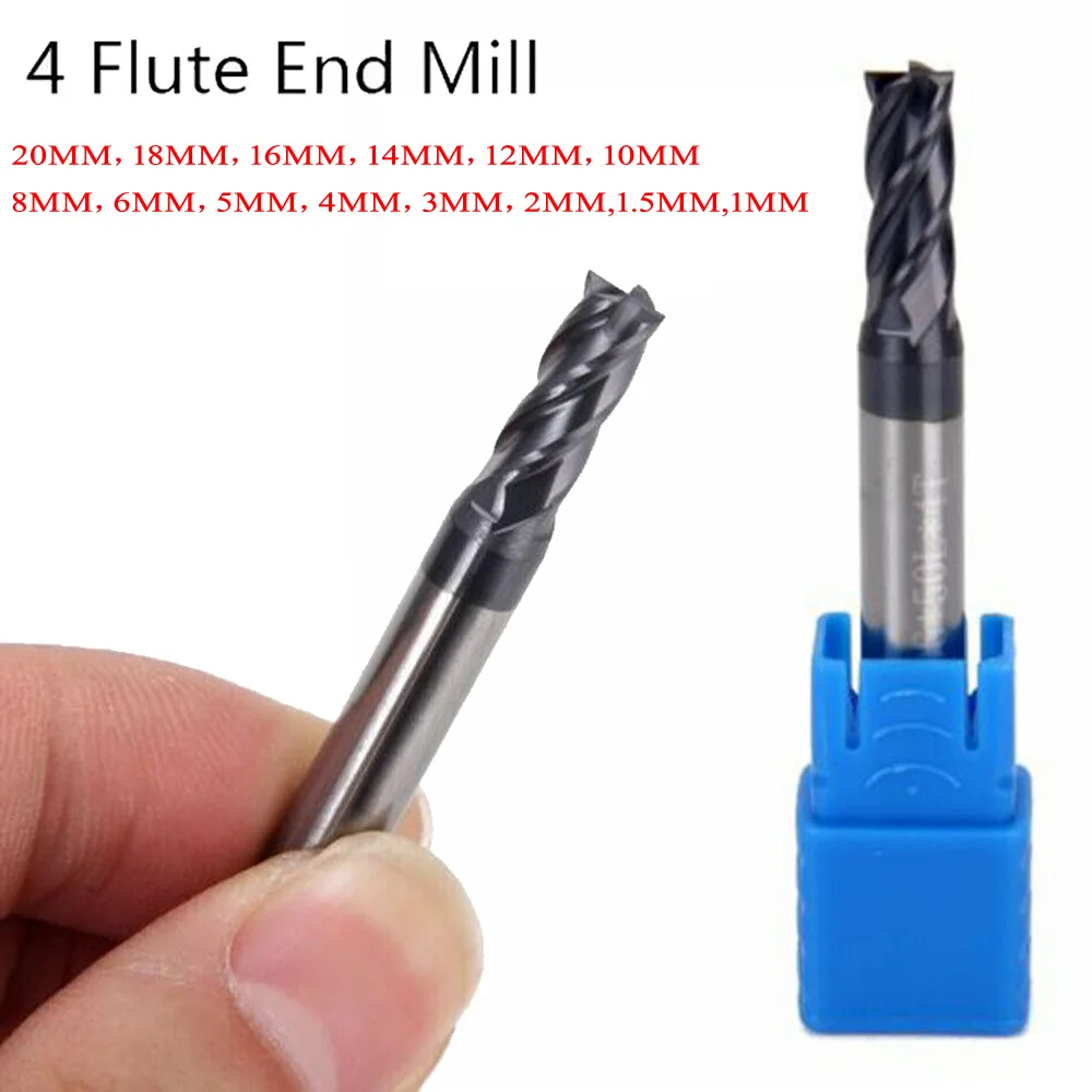 Solid Carbide End Mill Alloy Tungsten Steel Milling Cutter EndMills CNC Machine 4 Teeth- AlTiN Coating Carbide Milling Cutter
Solid Carbide End Mill Alloy Tungsten Steel Milling Cutter EndMills CNC Machine 4 Teeth- AlTiN Coating Carbide Milling Cutter