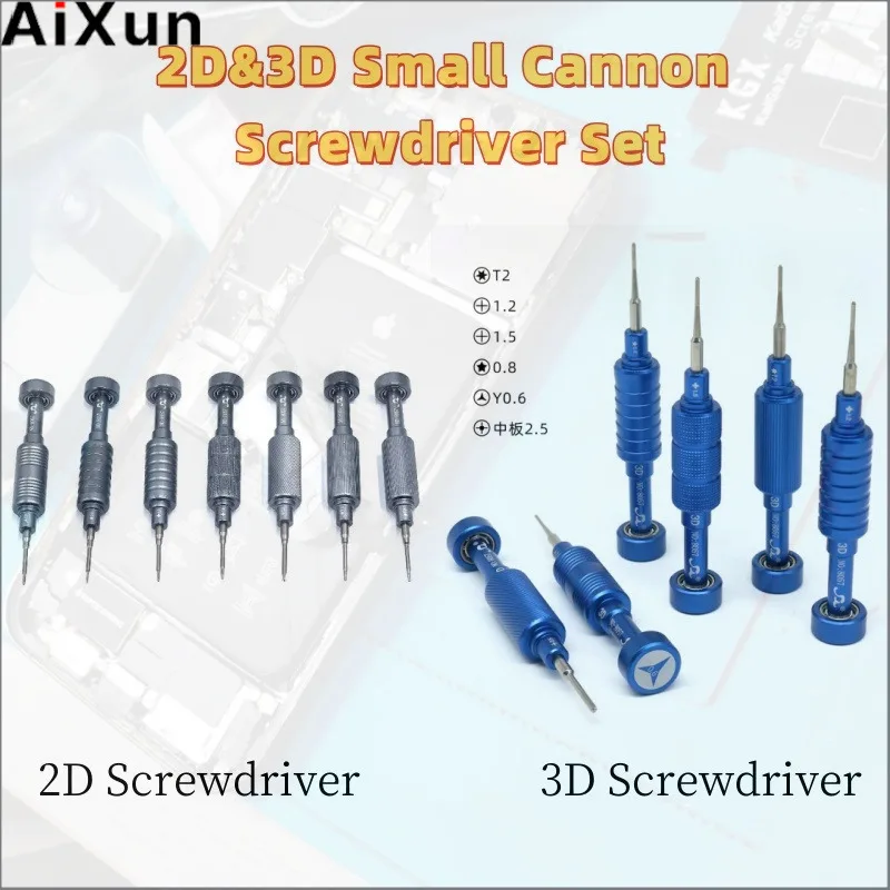 Multi-Function Steel Cannon Screwdriver 2D & 3D Ultra-Precision Bits Ergonomic Handle for Damage-Free Phone Repair CE Certified
Multi-Function Steel Cannon Screwdriver 2D & 3D Ultra-Precision Bits Ergonomic Handle for Damage-Free Phone Repair CE Certified