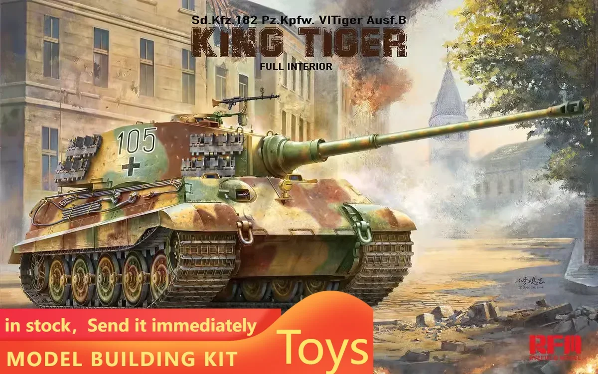 Ryefield model tank assembly model kit RM-5146 Germany, Tiger King heavy tank (with full interior kit) 1/35, toy collection gift
Ryefield model tank assembly model kit RM-5146 Germany, Tiger King heavy tank (with full interior kit) 1/35, toy collection gift
