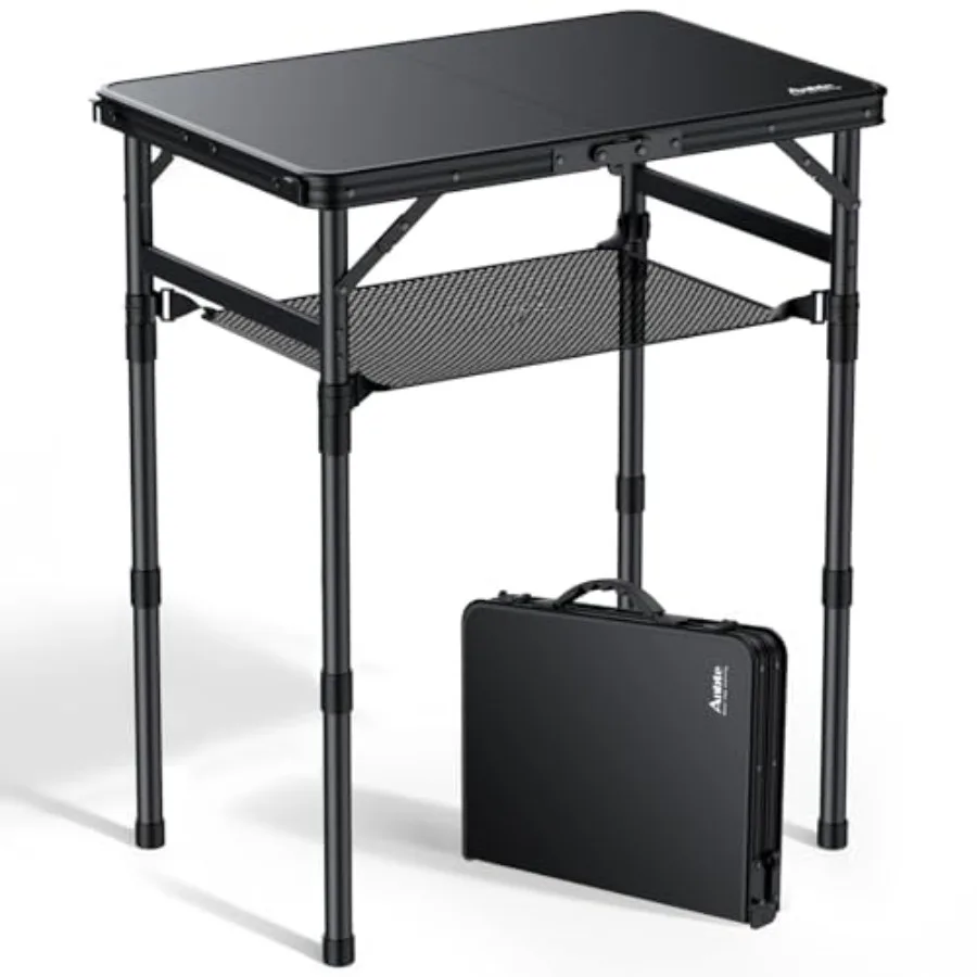 2Feet Small Folding Camping Table Waterproof Flat Plastic Tabletop 3 Adjustable Height Portable Camping Table with Storage Net
2Feet Small Folding Camping Table Waterproof Flat Plastic Tabletop 3 Adjustable Height Portable Camping Table with Storage Net