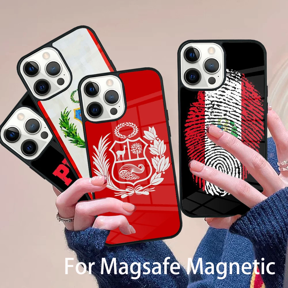 Peru Flag Phone Case Magesafe Magnetic Wireless Charge Cover For IPhone 16 11 12 13 14 15 Pro Max Plus Mini
Peru Flag Phone Case Magesafe Magnetic Wireless Charge Cover For IPhone 16 11 12 13 14 15 Pro Max Plus Mini