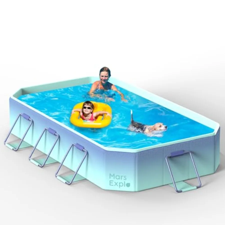 Foldable Non-Inflatable Swimming Pool, Portable Kiddie Pool for Kid and Adult with Metal Bracket, Dog Pool, Collapsible Family
Foldable Non-Inflatable Swimming Pool, Portable Kiddie Pool for Kid and Adult with Metal Bracket, Dog Pool, Collapsible Family