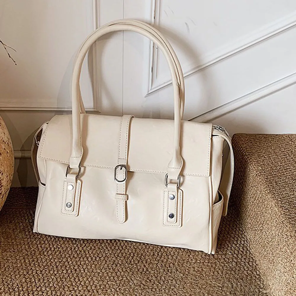 Casual Style Large Capacity PU Leather Tote Bag Luxury Solid Color Womens Shoulder Bag Vintage Style Underarm Bag for Women Use
Casual Style Large Capacity PU Leather Tote Bag Luxury Solid Color Womens Shoulder Bag Vintage Style Underarm Bag for Women Use