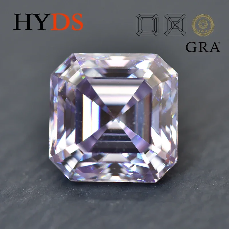 Moissanite Stone Asscher Shape Light Purple Color VVS1 Charms Beads for Advanced Jewelry Rings Earrings Making GRA Certificate
Moissanite Stone Asscher Shape Light Purple Color VVS1 Charms Beads for Advanced Jewelry Rings Earrings Making GRA Certificate