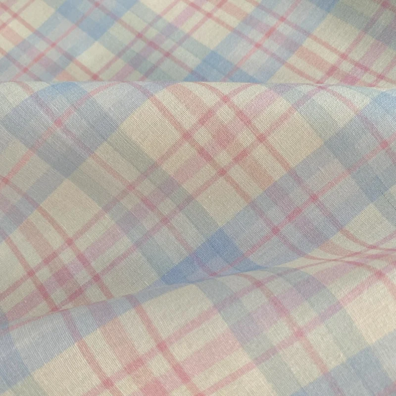 140x50cm 40-count dopamine colored checkered pure cotton fabric, summer thin children's clothing, home wear, bags, pajamas fabri
140x50cm 40-count dopamine colored checkered pure cotton fabric, summer thin children's clothing, home wear, bags, pajamas fabri
