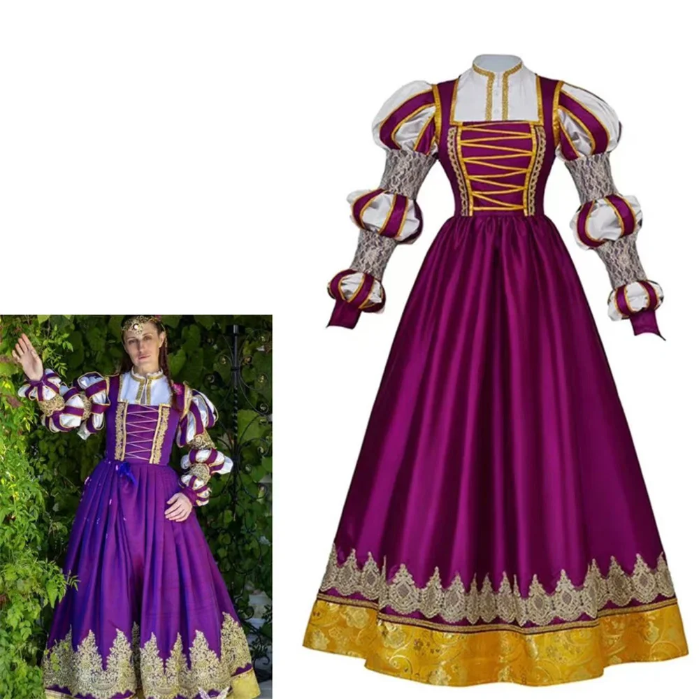 Medieval Retro Royal Court Queen Purple Dress The Borgias Lucrezia Cosplay Costume Halloween Carnival Party Ball Gown
Medieval Retro Royal Court Queen Purple Dress The Borgias Lucrezia Cosplay Costume Halloween Carnival Party Ball Gown