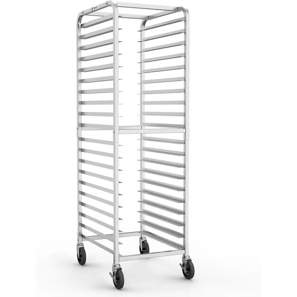 Стеллаж TenUp на 20 уровней для противней, коммерческая тележка для охлаждения и хранения выпечки на колесах, сверхпрочный стеллаж для булочек – 66 см (длина) x 51 см (ширина) x 175 см (высота)
Стеллаж TenUp на 20 уровней для противней, коммерческая тележка для охлаждения и хранения выпечки на колесах, сверхпрочный стеллаж для булочек – 66 см (длина) x 51 см (ширина) x 175 см (высота)