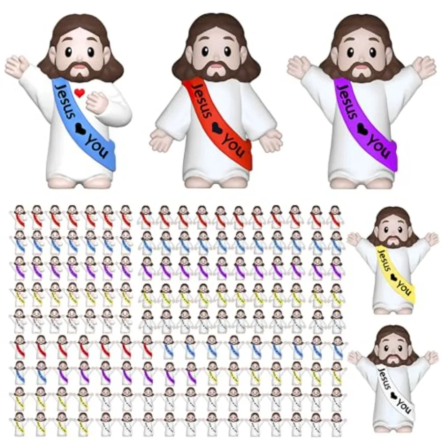 400 PCS Little Jesus Figures, Mini Jesus Figurines - Tiny Statues for Easter Egg Stuffers, Religious Gifts, Parties, Baptism Gi
400 PCS Little Jesus Figures, Mini Jesus Figurines - Tiny Statues for Easter Egg Stuffers, Religious Gifts, Parties, Baptism Gi