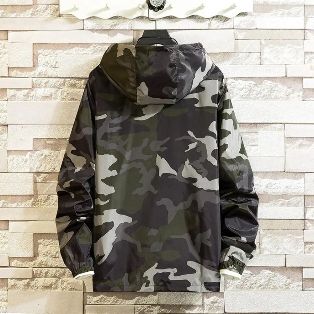 Spring Autumn Men Coat Stylish Men's Camouflage Print Hooded Jacket with Zipper Placket Hip Hop Style Coat Streetwear for Spring
Spring Autumn Men Coat Stylish Men's Camouflage Print Hooded Jacket with Zipper Placket Hip Hop Style Coat Streetwear for Spring