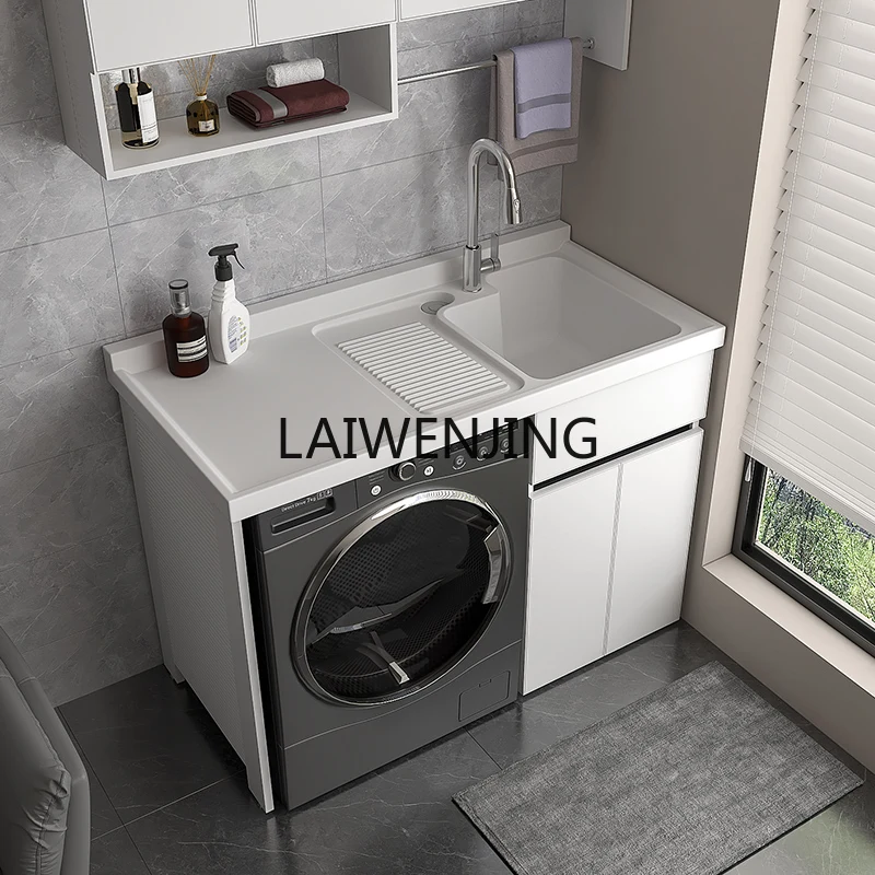 MJY Space Aluminum Balcony Laundry Cabinet Integrated Cabinet Combination Basin with Rubbing Board
MJY Space Aluminum Balcony Laundry Cabinet Integrated Cabinet Combination Basin with Rubbing Board