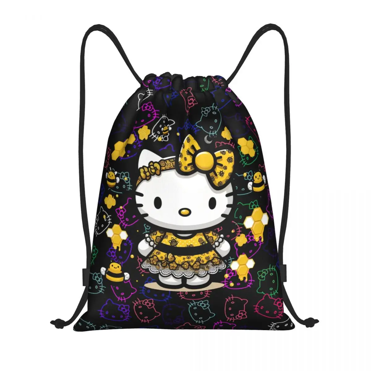 Custom Honeybee Hello Kitty Cat Drawstring Backpack Women Men Gym Sport Sackpack Foldable Anime Kitten Kitten Shopping Bag Sack
Custom Honeybee Hello Kitty Cat Drawstring Backpack Women Men Gym Sport Sackpack Foldable Anime Kitten Kitten Shopping Bag Sack