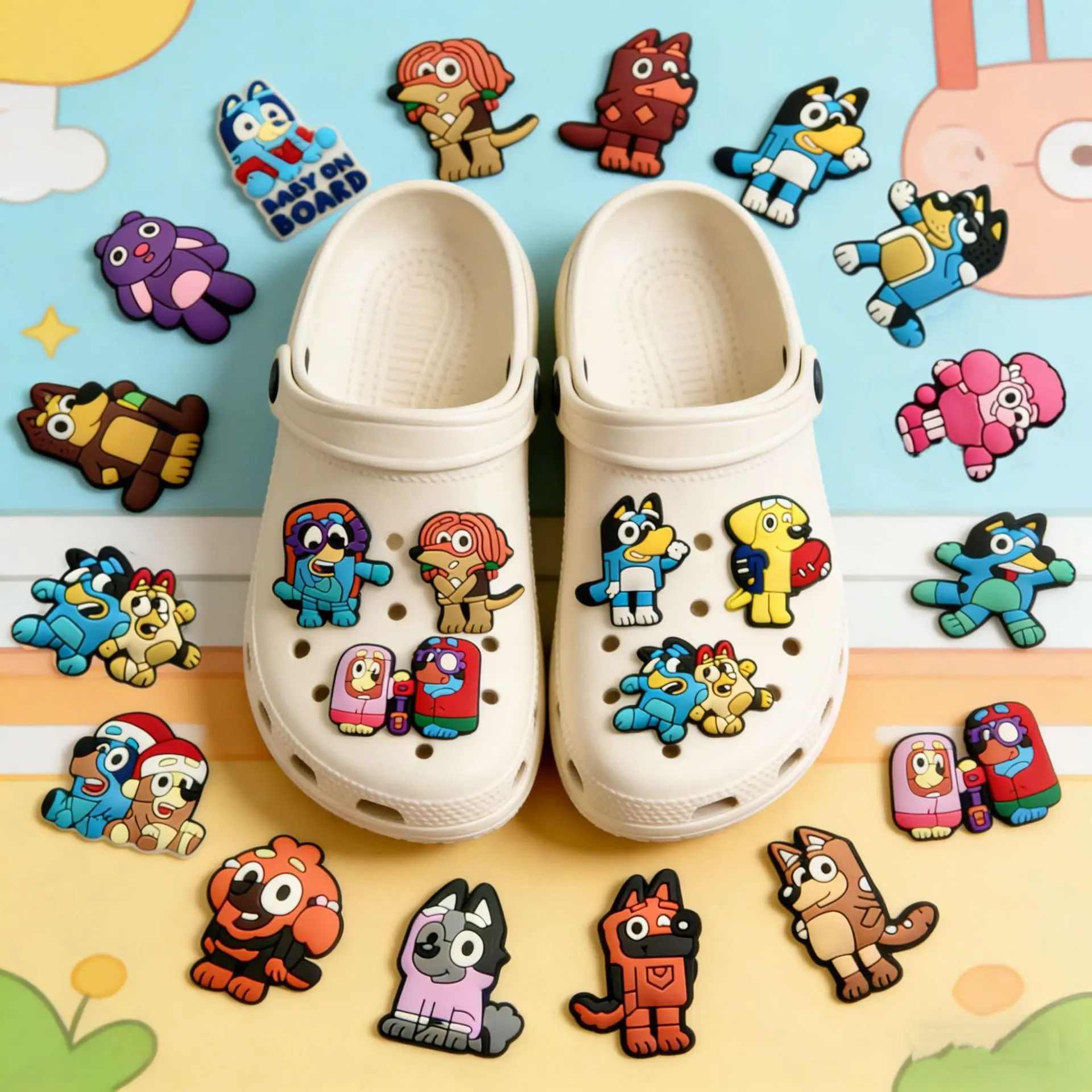 12p/37p New Blue Family Cartoon Blue Hole Shoes Accessories DIY Garden Shoes Accessories Shoe Flower Buckle
12p/37p New Blue Family Cartoon Blue Hole Shoes Accessories DIY Garden Shoes Accessories Shoe Flower Buckle