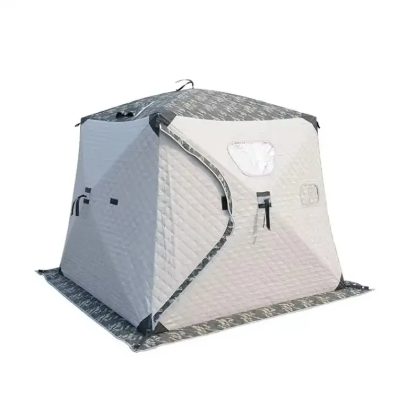 3 Person Pop-Up Portable Hub-Style Ice Fishing Shelter Sauna Tent 34 Square Feet of Fishable Area
3 Person Pop-Up Portable Hub-Style Ice Fishing Shelter Sauna Tent 34 Square Feet of Fishable Area