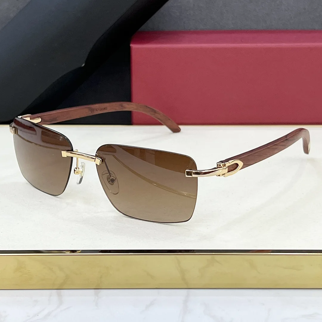 CARCT0228 Frameless Fashionable Unisex Sunglasses with Wooden Legs Perfect for Catwalk Travel Stylish Match Comfortable Wear
CARCT0228 Frameless Fashionable Unisex Sunglasses with Wooden Legs Perfect for Catwalk Travel Stylish Match Comfortable Wear