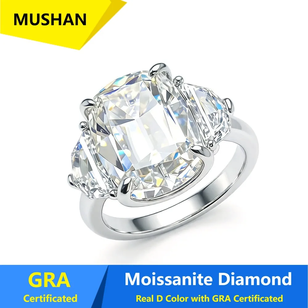 MUSHAN Luxury Jewelry 925 Sterling Silver Ring Band Women GRA Certificated Moissanite Diamond Emerald D Color Rings Fine Jewelry
MUSHAN Luxury Jewelry 925 Sterling Silver Ring Band Women GRA Certificated Moissanite Diamond Emerald D Color Rings Fine Jewelry