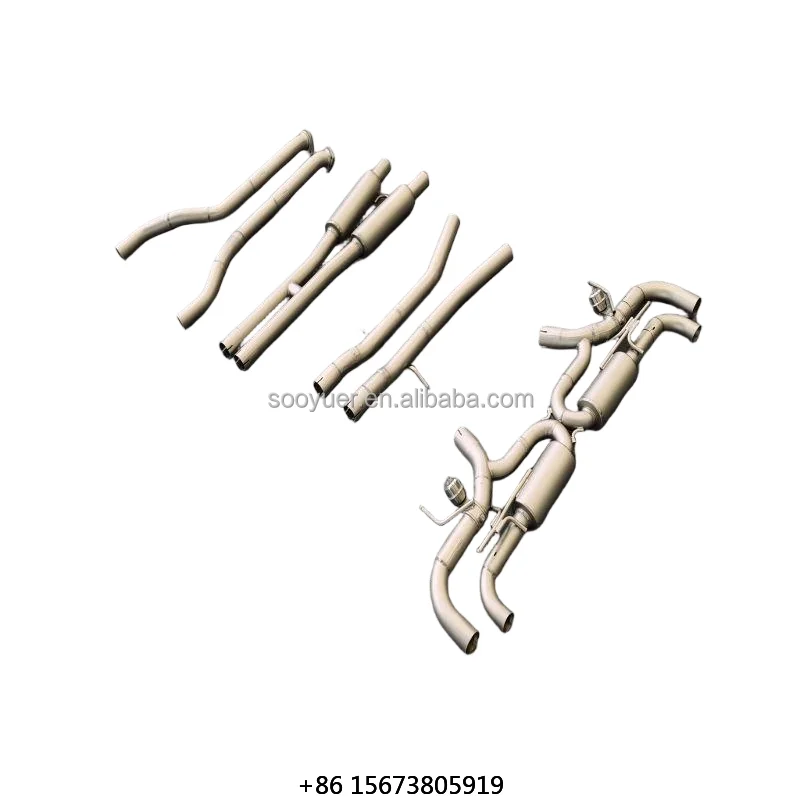 Stainless Steel Exhaust Muffler with Remote Control for LC500/LC500H 3.5L Catback Exhaust SystemCustomed
Stainless Steel Exhaust Muffler with Remote Control for LC500/LC500H 3.5L Catback Exhaust SystemCustomed