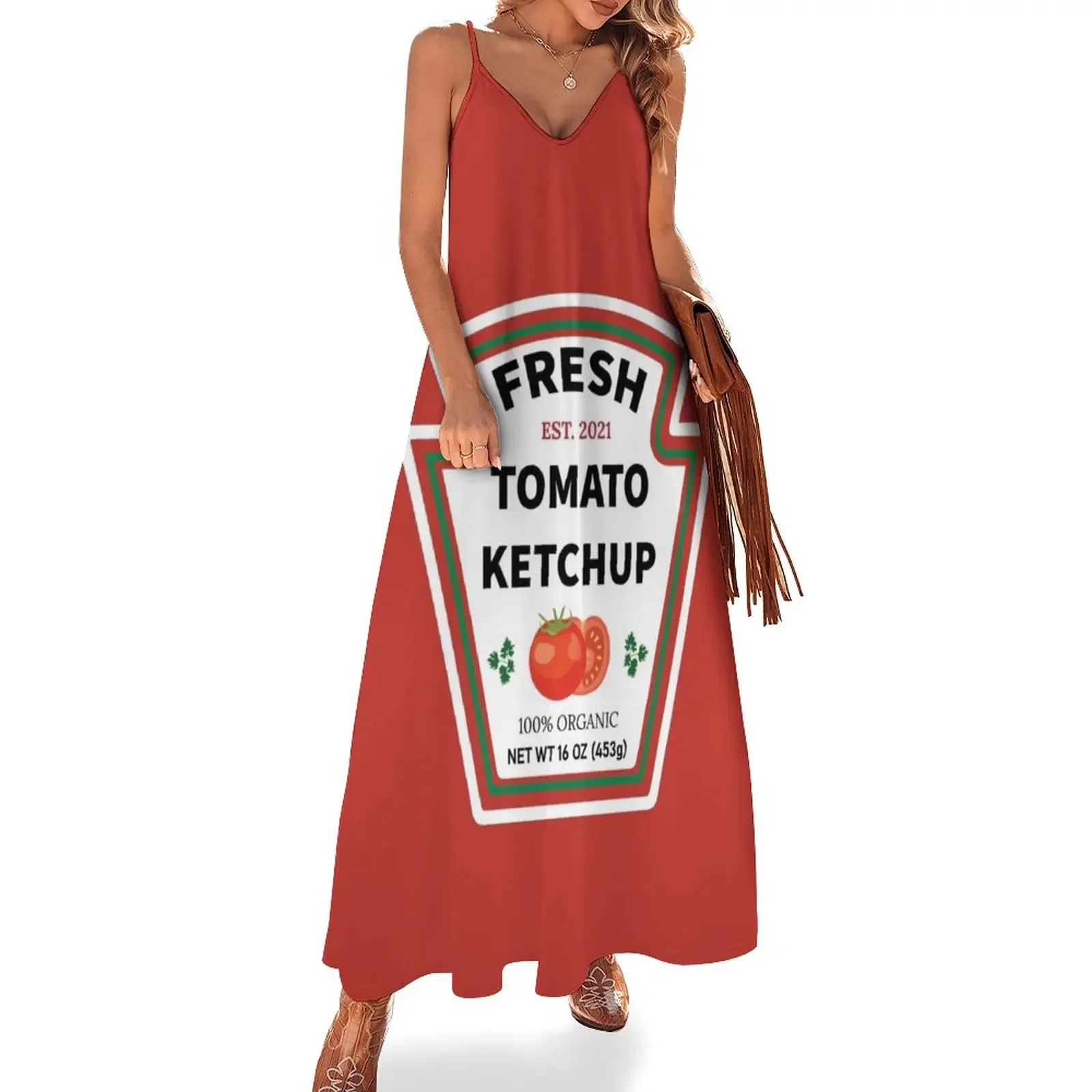 Fresh Tomato Ketchup Halloween Costume Sleeveless Dress summer outfits for women 2025 summer clothes for women Dress
Fresh Tomato Ketchup Halloween Costume Sleeveless Dress summer outfits for women 2025 summer clothes for women Dress