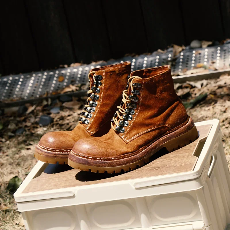 Goodyear Hand Washed Frosted Horseskin Retro Workwear Boots for Men Height Increasing Casual Motorcycle Men's Shoes
Goodyear Hand Washed Frosted Horseskin Retro Workwear Boots for Men Height Increasing Casual Motorcycle Men's Shoes