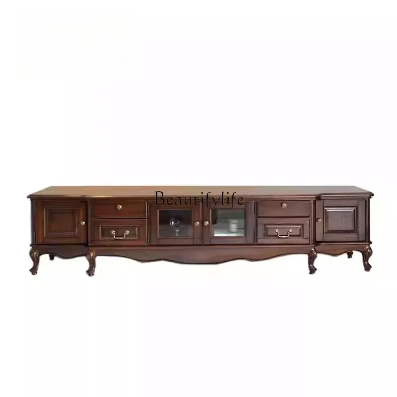 ld 30American TV cabinet solid wood classic retro American side cabinet floor-to-ceiling living room
ld 30American TV cabinet solid wood classic retro American side cabinet floor-to-ceiling living room