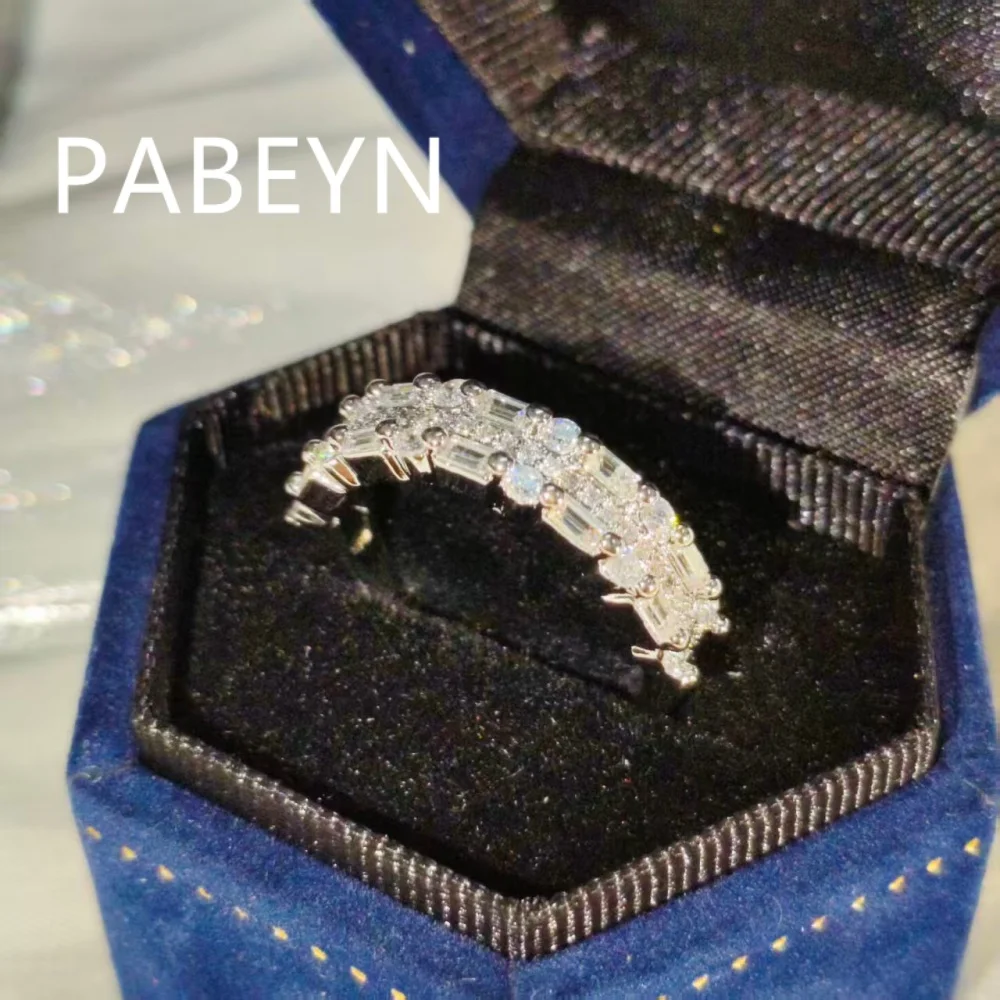925 Sterling Silver Fashion Trend Diamond Zircon Ring Birthday Party Anniversary Gift
925 Sterling Silver Fashion Trend Diamond Zircon Ring Birthday Party Anniversary Gift