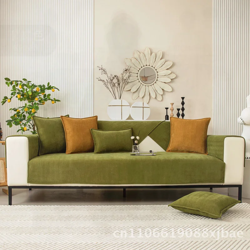 Universal Sofa Cushion Four Seasons Non-Slip Chenille Fabric Solid Color Herringbone Striped Design for Three-Seater Sofa
Universal Sofa Cushion Four Seasons Non-Slip Chenille Fabric Solid Color Herringbone Striped Design for Three-Seater Sofa