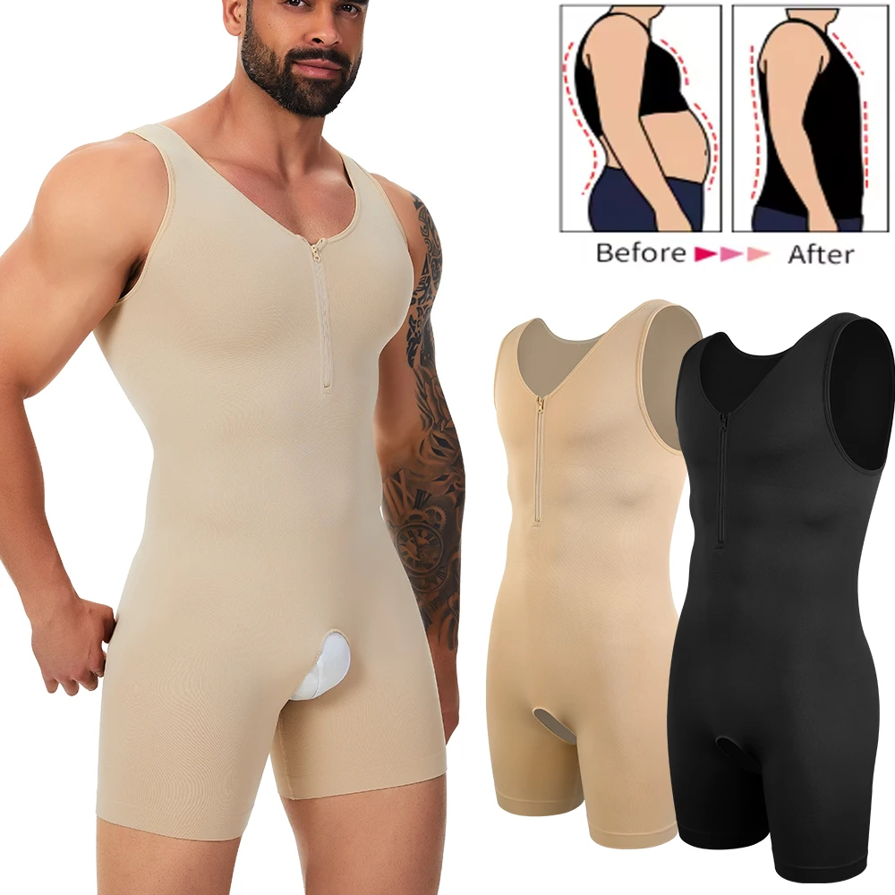 Men Body Shaper Bodysuit Tummy Control Shapewear Slimming Compression Underwear with Zipper Undershirt Fajas Para Hombres New in
Men Body Shaper Bodysuit Tummy Control Shapewear Slimming Compression Underwear with Zipper Undershirt Fajas Para Hombres New in